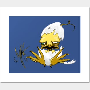 Grumpy Chicken Hatching Posters and Art